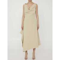 Rochii Beige Cotton Dress Femei