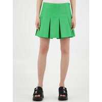 Fuste Green Leather Skirt Femei