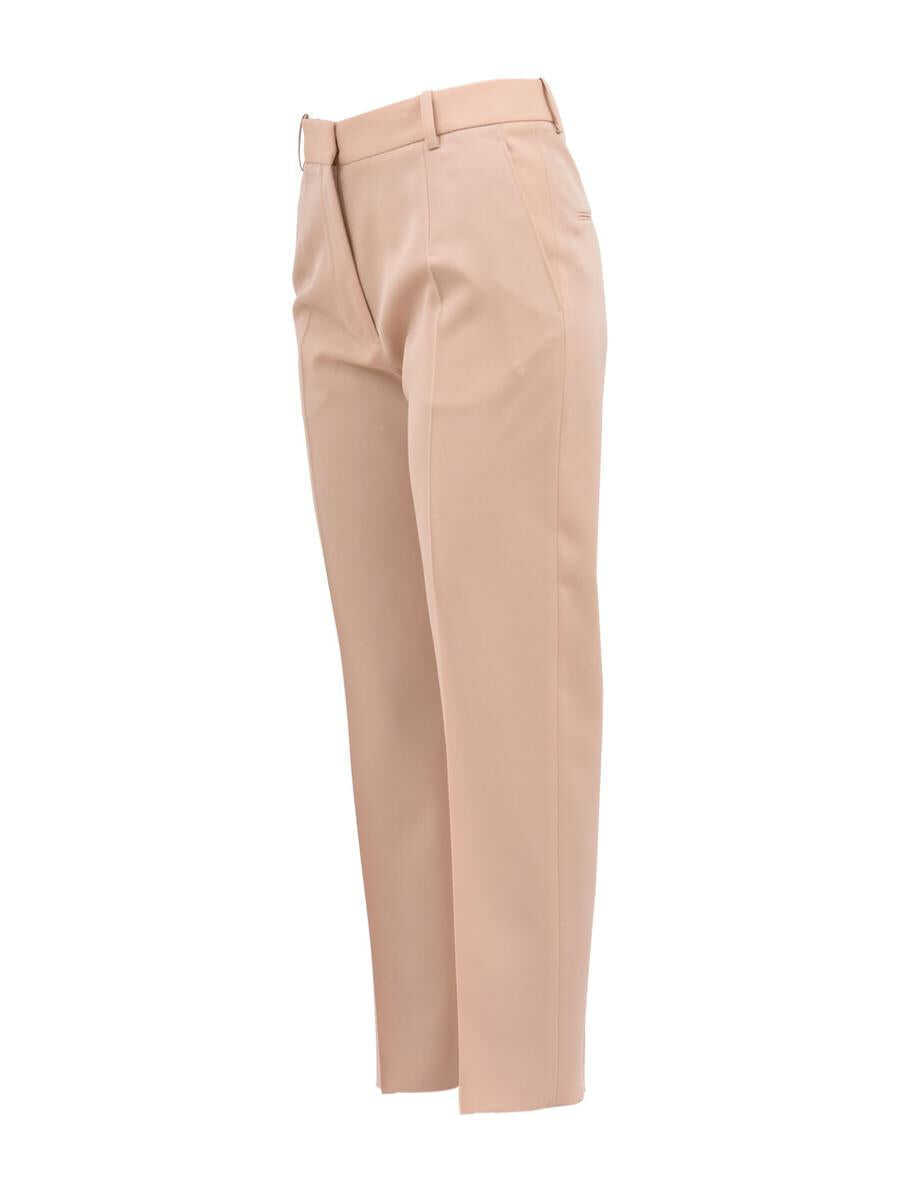 Pantaloni casual Jil Sander Enea Fleece Wool Pants PINK Femei (BM 11589282) 2