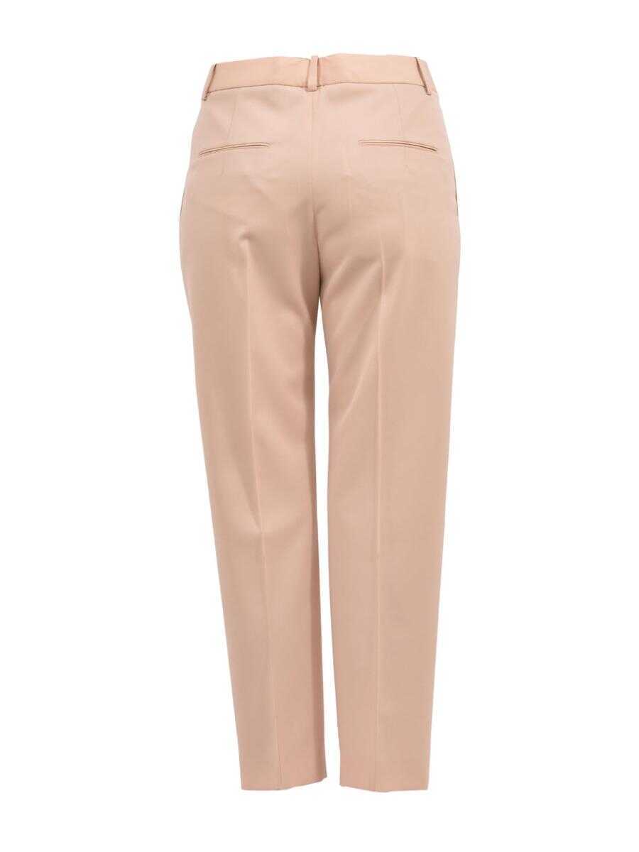 Pantaloni casual Jil Sander Enea Fleece Wool Pants PINK Femei (BM 11589282) 4
