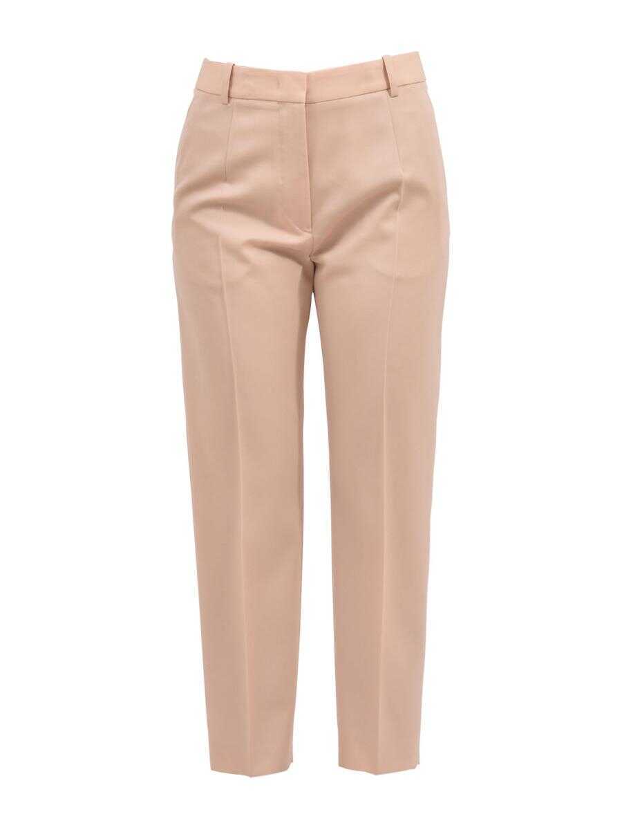 Pantaloni casual Jil Sander Enea Fleece Wool Pants PINK Femei (BM 11589282) 1