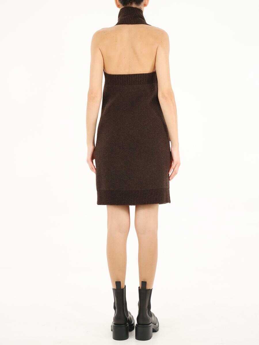 Rochii Bottega Veneta Brown One Shoulder Dress BROWN Femei (BM 11589663) 4
