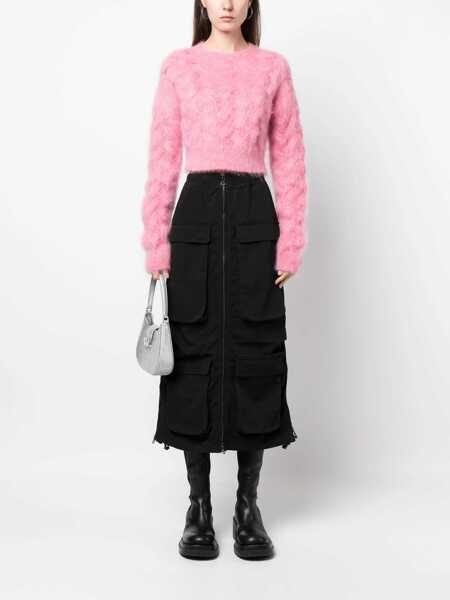 Pulovere casual DSQUARED2 Cropped Shirt PINK Femei (BM 11590206) 2