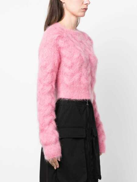 Pulovere casual DSQUARED2 Cropped Shirt PINK Femei (BM 11590206) 3