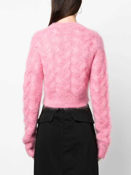 Pulovere casual DSQUARED2 Cropped Shirt PINK Femei (BM 11590206) 4