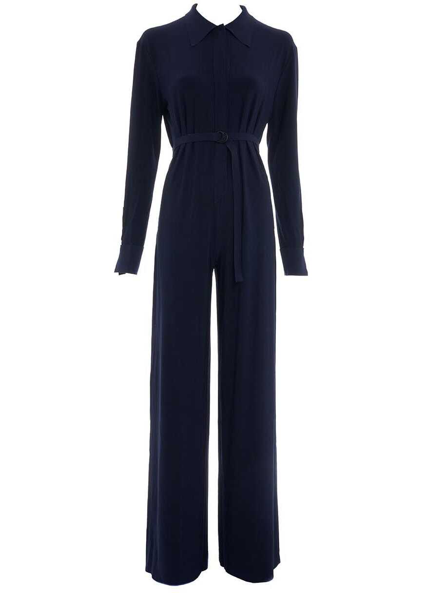 NORMA KAMALI Jumpsuit with concealed placket Black