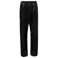 Pantaloni casual Isabel Marant 'Brina' Black Pants With Drawstring Closure In Shiny Faux Leather Woman