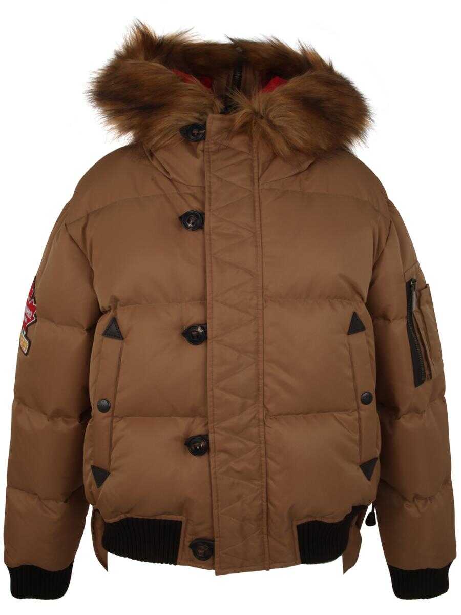 DSQUARED2 DSQUARED2 PUFF MINI PARKA CLOTHING BROWN