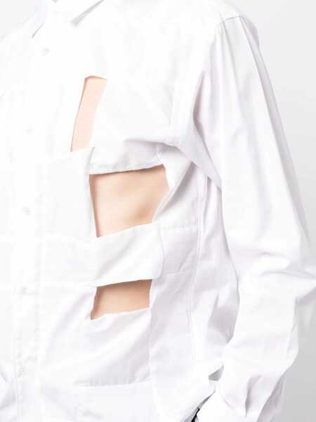 Camasi casual Comme des Garons Cut Out Shirt WHITE Barbati (BM 11604408) 5