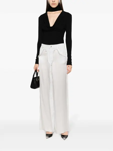 Pantaloni casual Blumarine Blumarine Panta Raso Ins.Denim Clothing GREY Femei (BM 11607246) 2