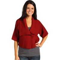 Pulovere Cashmere Blend 5GG Cropped Wrap With Pockets* Femei