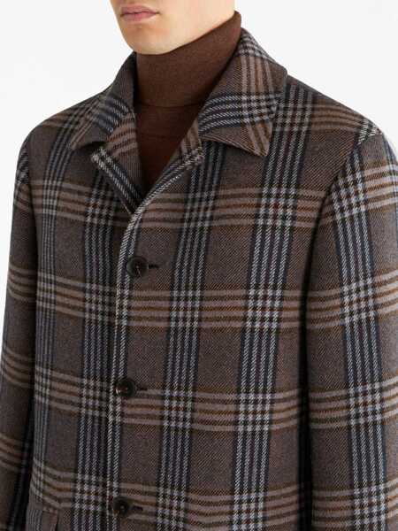 Paltoane ETRO Plaid Coat BLUE Barbati (BM 11620689) 4
