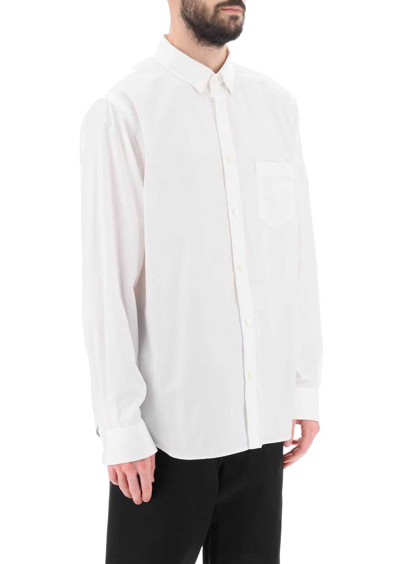 Sacai Thomas Mason Cotton Poplin Shirt OFF WHITE