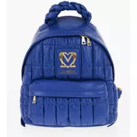 Rucsacuri Love Quilted Nylon Backpack With Faux Leather Trims Femei