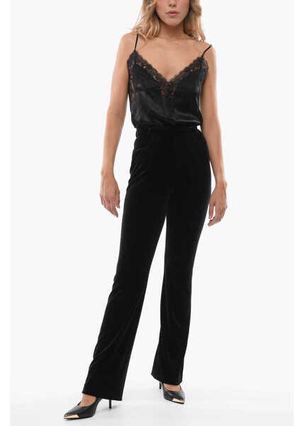 Pantaloni office Alexandre Vauthier Hidden Fastening Tuxedo Pants Black Femei (BM 11627634) 4