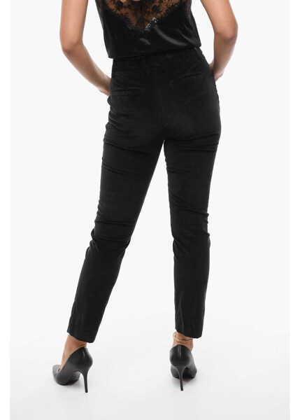 Pantaloni casual True Royal Velour Penny Chinos Pants Black Femei (BM 11627724) 2