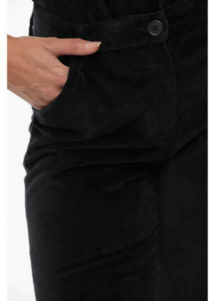 Pantaloni casual True Royal Velour Penny Chinos Pants Black Femei (BM 11627724) 3