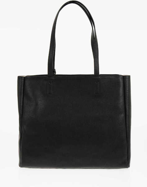 Genti de umar Moschino Love Faux Leather Shoulder Bag With Golden Logo Black Femei (BM 11630622) 2