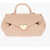 Moschino Love Faux Leather Eco-Friendly Gracious Shoulder Bag With Me Pink