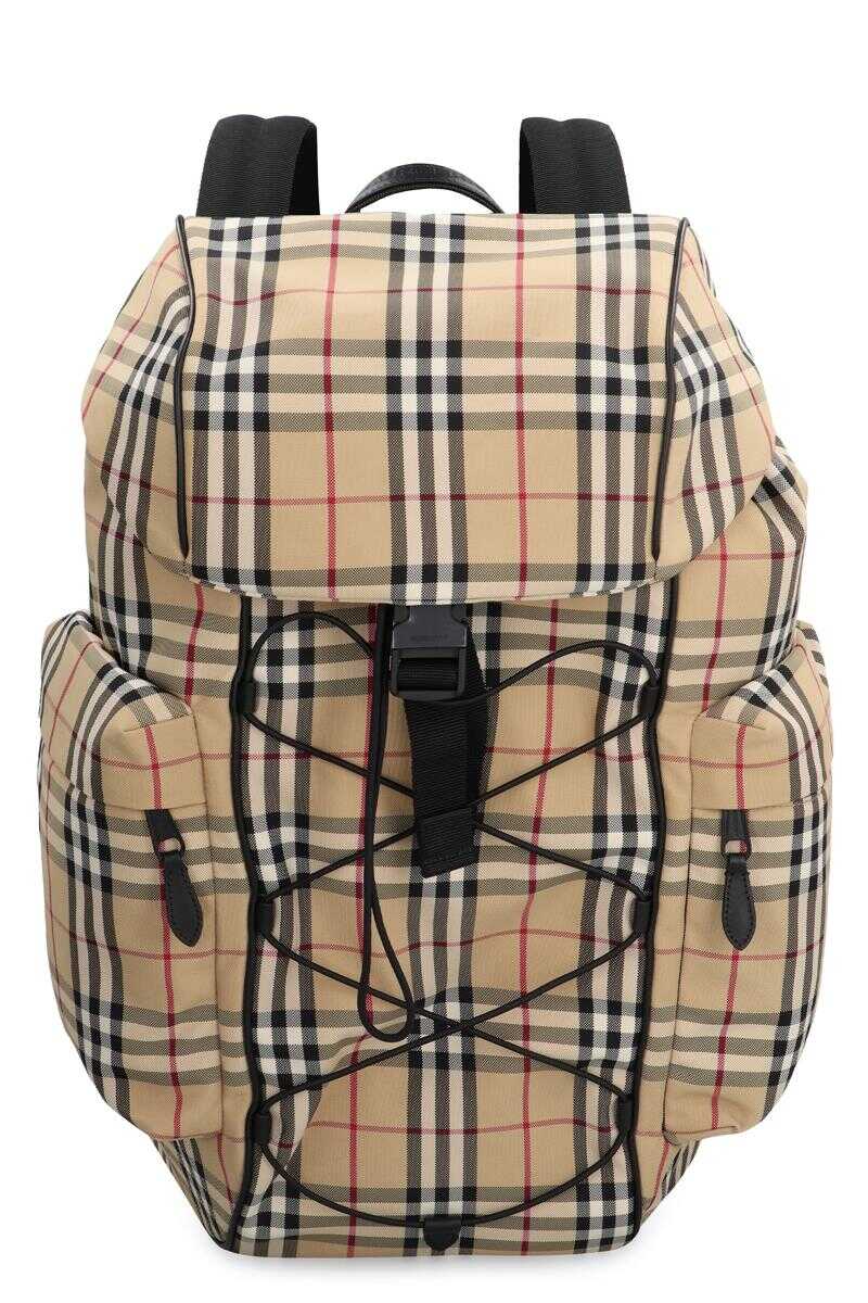 Burberry BURBERRY MURRAY VINTAGE CHECK NYLON BACKPACK BEIGE