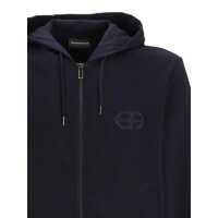 Topuri Emporio Armani pentru Barbati - Bluze de trening Emporio Armani Emporio Armani Logo Cotton Hoodie BLUE Barbati (BM 11631801) - B-mall.ro