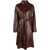 AMBUSH Belted Soft-Leather Trench Brown