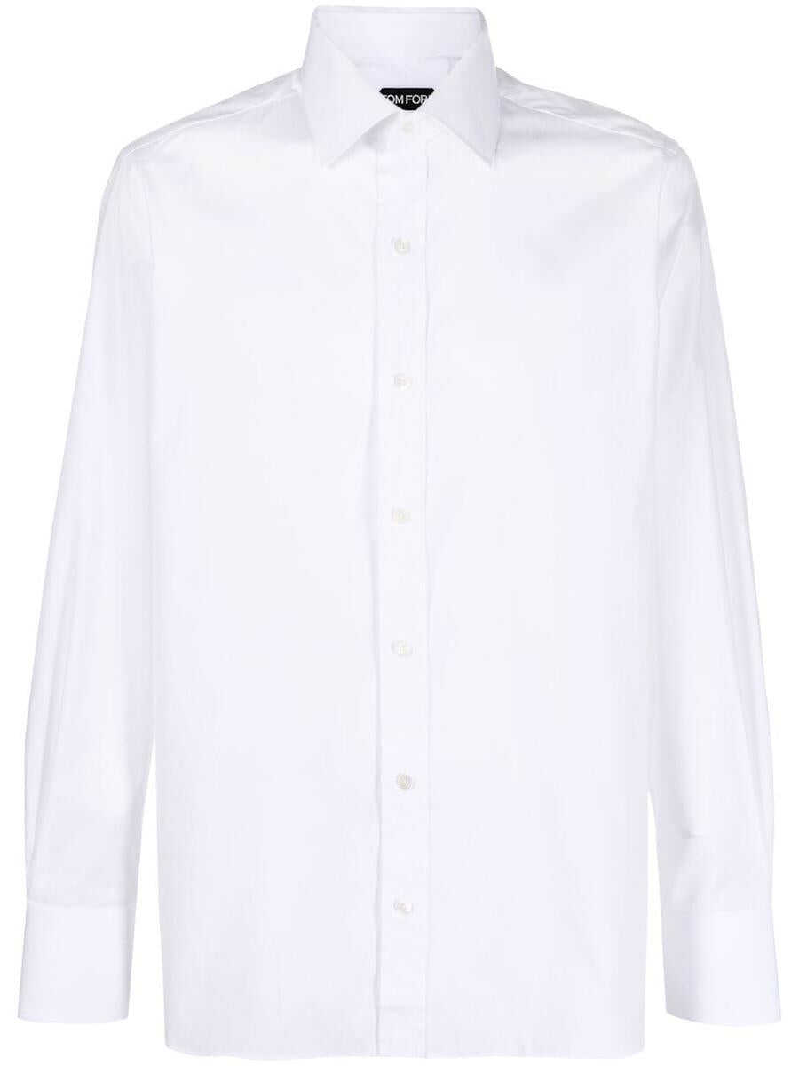 Tom Ford TOM FORD Slim fit poplin shirt WHITE