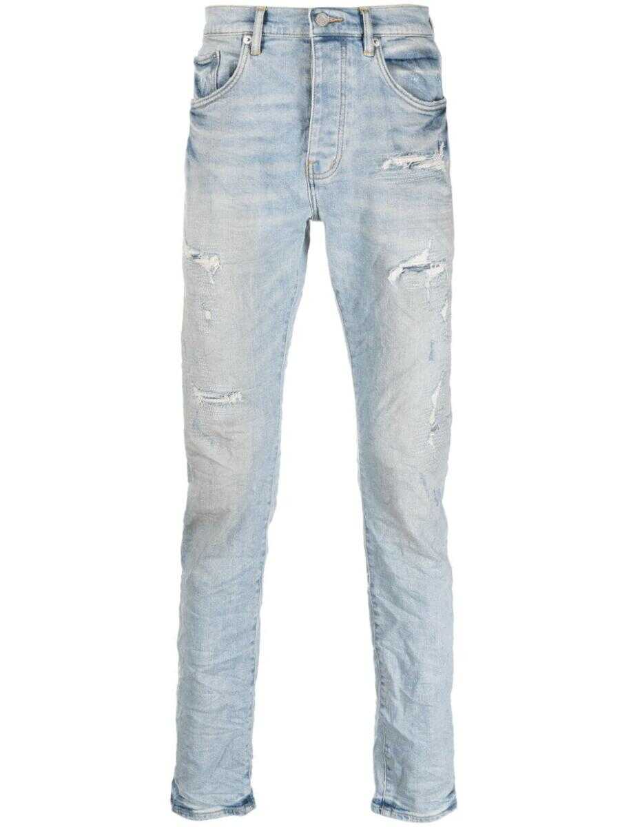 PURPLE BRAND PURPLE BRAND Skinny fit denim jeans CLEAR BLUE