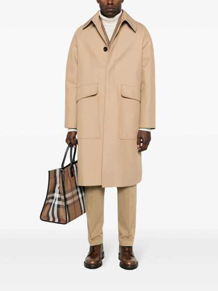 Paltoane PT TORINO Pt Torino Beige Cotton Coat MULTICOLOR Barbati (BM 11642142) 2