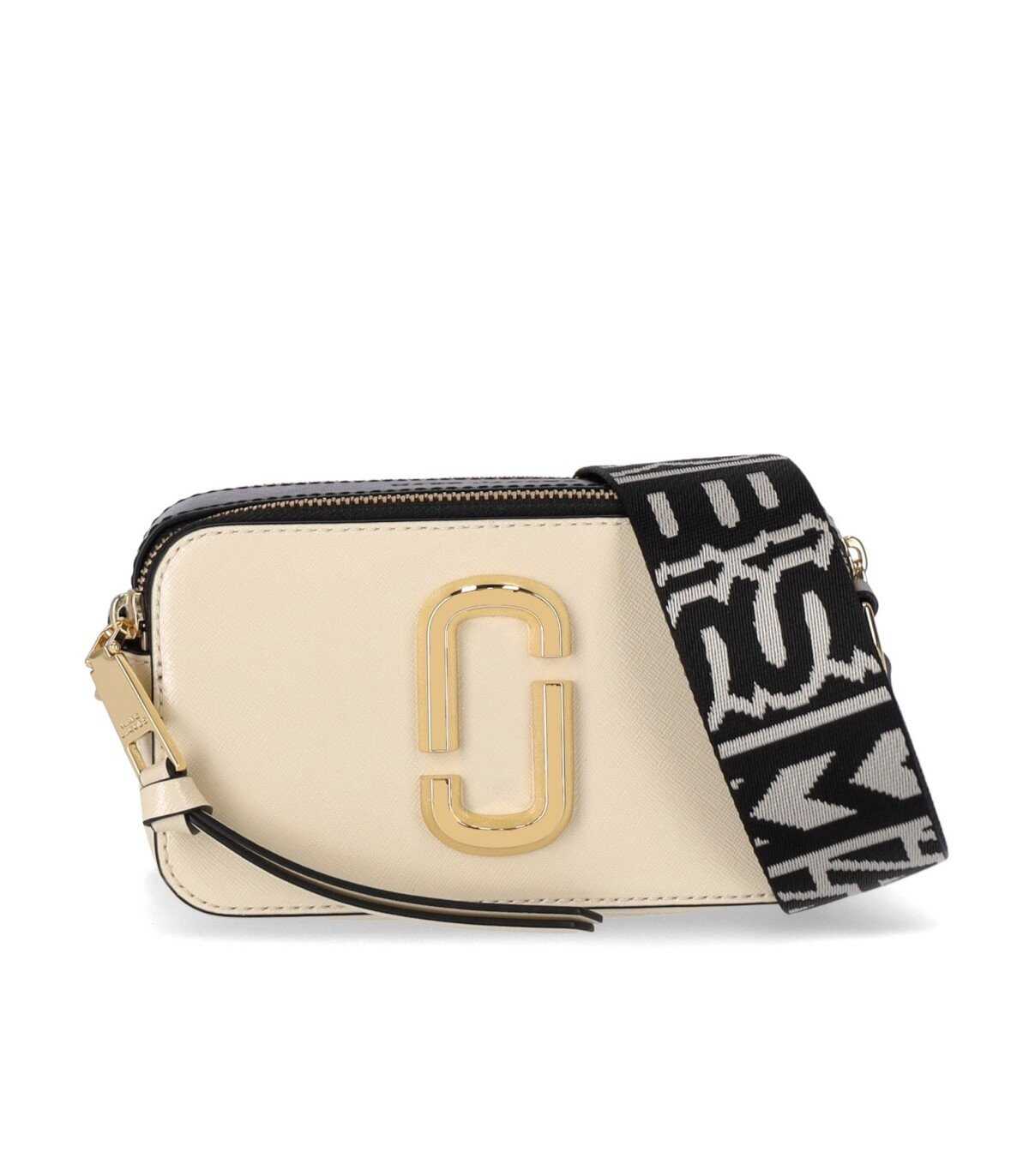 Marc Jacobs MARC JACOBS THE SNAPSHOT CLOUD WHITE MULTI CROSSBODY BAG Ivory
