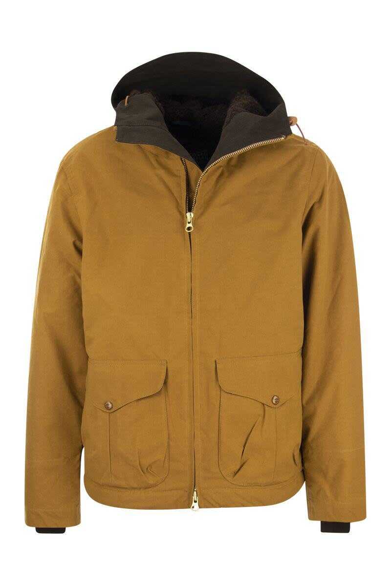 MANIFATTURA CECCARELLI MANIFATTURA CECCARELLI BLAZER COAT – Hooded jacket OCHRE b-mall.ro
