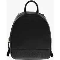 Rucsacuri Love Textured Faux Leather Backpack With Embossed Logo Femei