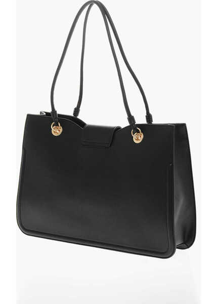 Genti de mana Moschino Love Moschino Faux Leather Tote Bag With Golden Closure Black Femei (BM 11655534) 2