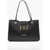 Moschino Love Moschino Faux Leather Tote Bag With Golden Closure Black