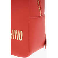 Rucsacuri Moschino Dama - Rucsacuri Moschino Love Moschino Faux Leather Backpack With Lettering Logo Red Femei (BM 11655552) - B-mall.ro