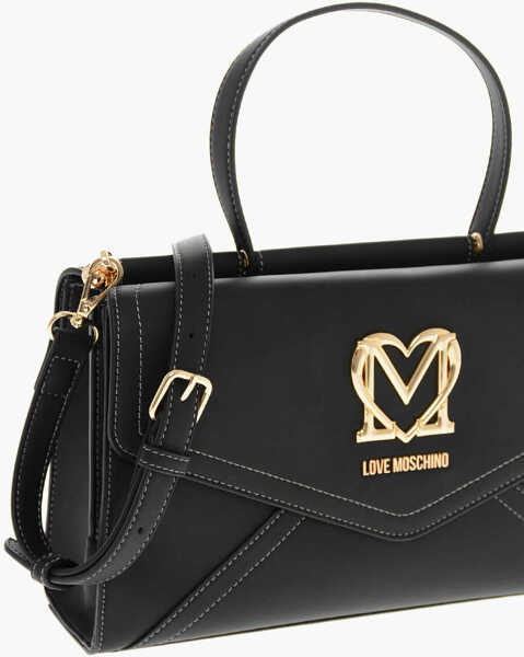 Genti de mana Moschino Love Moschino Faux Leather Hande Bag Black Femei (BM 11655570) 3