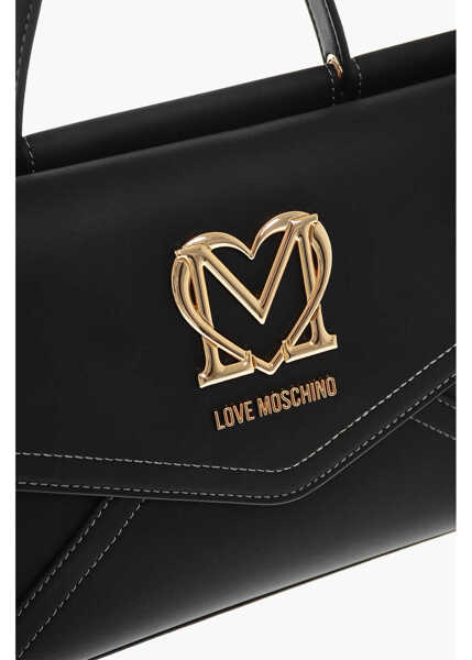 Genti de mana Moschino Love Moschino Faux Leather Hande Bag Black Femei (BM 11655570) 4