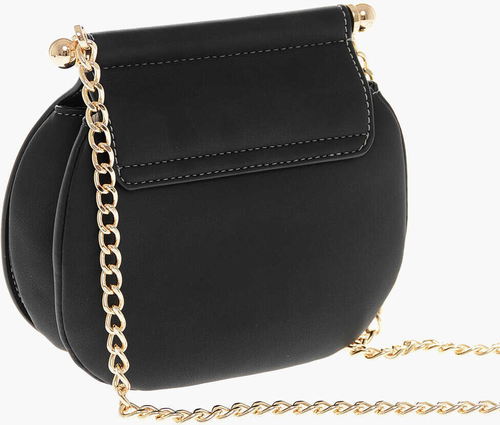 Genti tip postas Moschino Love Faux Leather Bag With Chain Shoulder Strap And Golden L Black Femei (BM 11655573) 2