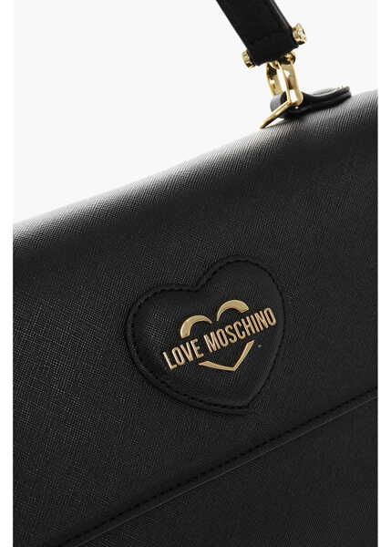 Genti de mana Moschino Love Moschino Saffiano Faux Leather Hande Bag With Removable Black Femei (BM 11656446) 4