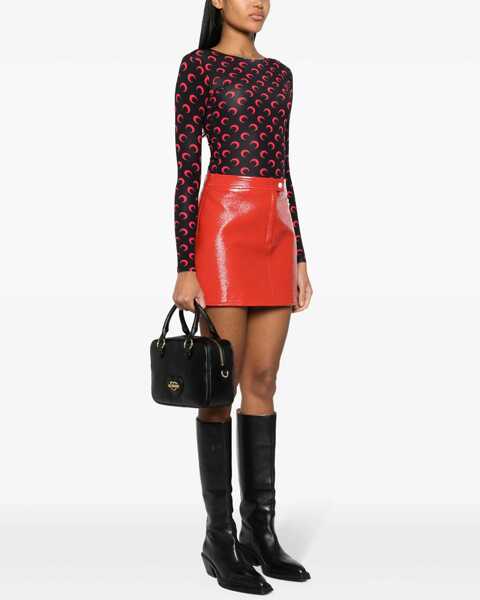 Genti de umar Moschino Love Saffiano Faux Leather Bag With Gold-Colored Metal Logo Black Femei (BM 11656452) 2