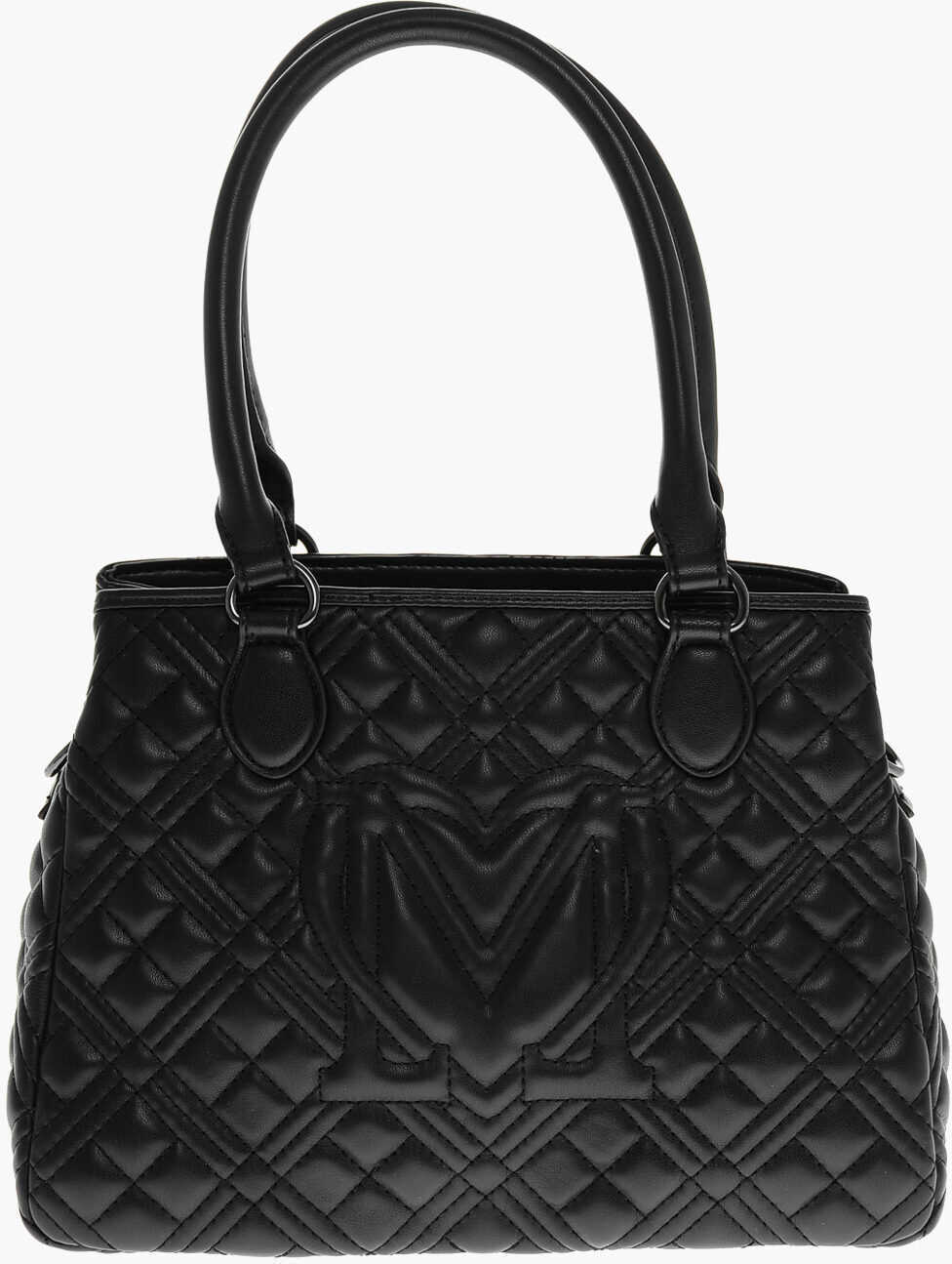 Genti tip postas Moschino Love Quilted Faux Leather Bag With Removable Shoulder Strap Black Femei (BM 11656473) 2