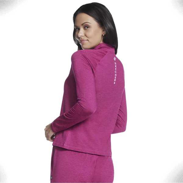 Bluze SKECHERS Skech-Knits Ultra Go 1/4 Zip Pink Femei (BM 11657046) 2