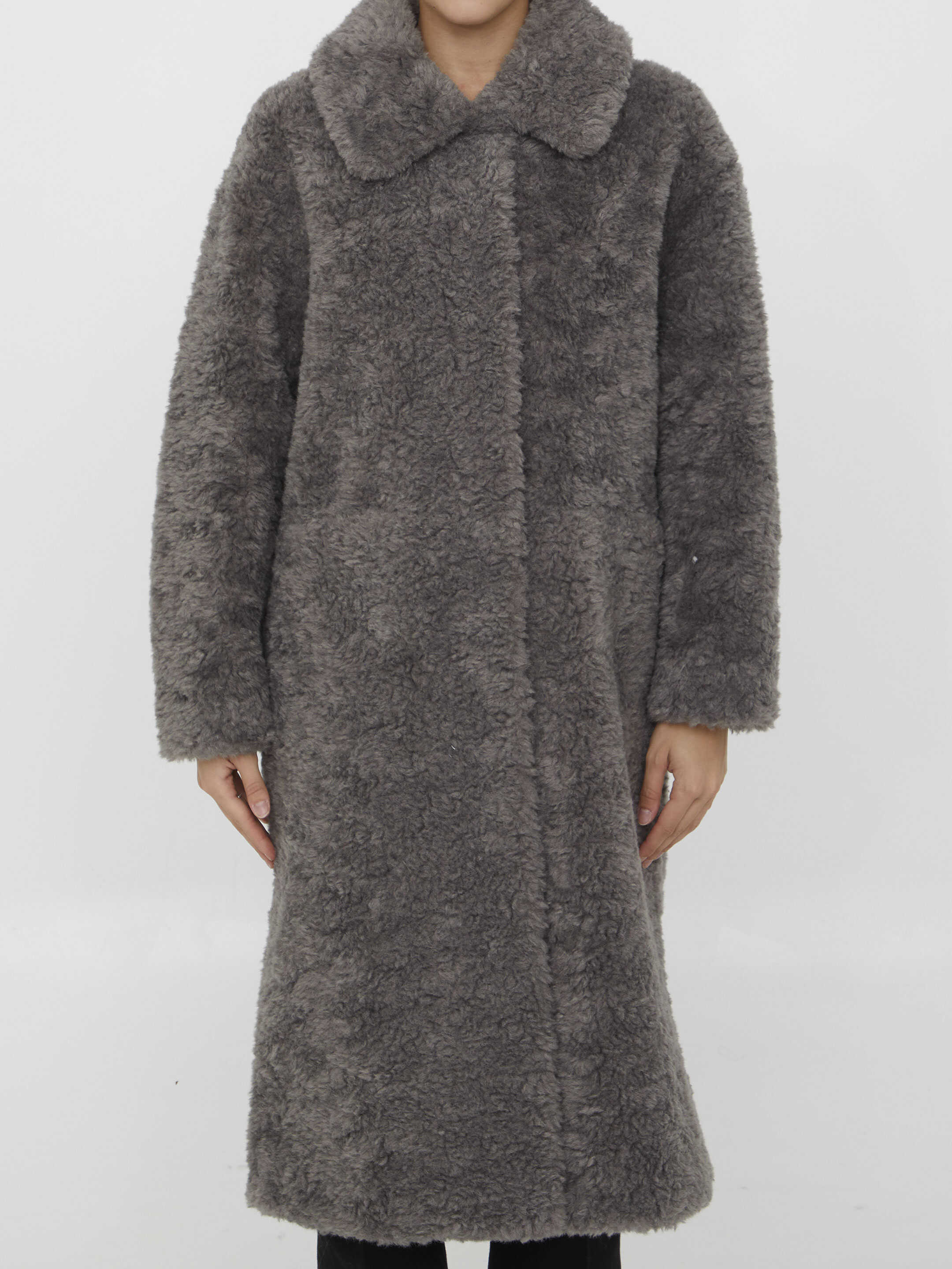 JAKKE Kelly Shearling Coat GREY