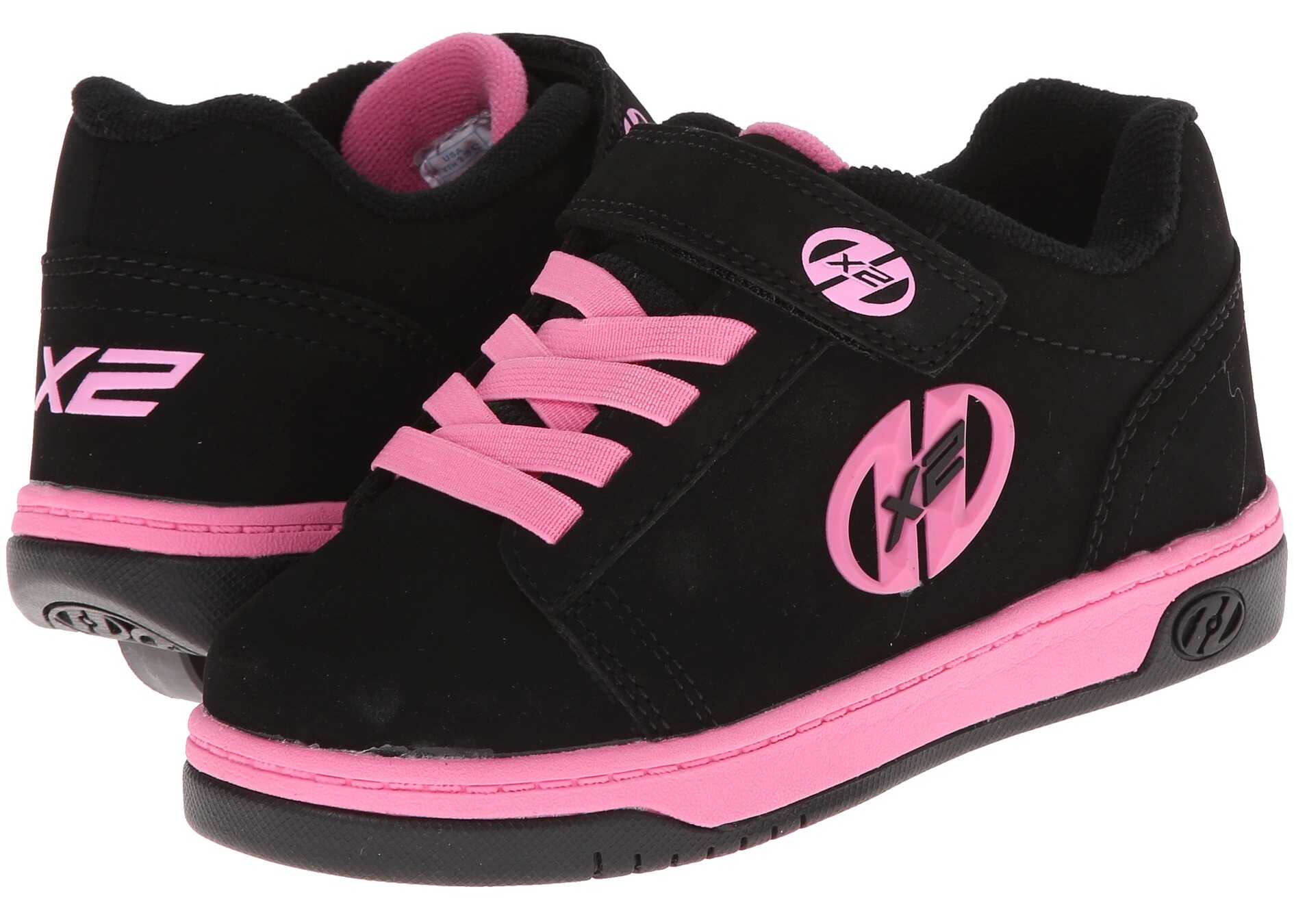 Tenis Heelys Dual Up X2 (Little Kid/Big Kid/Adult) Black/Pink