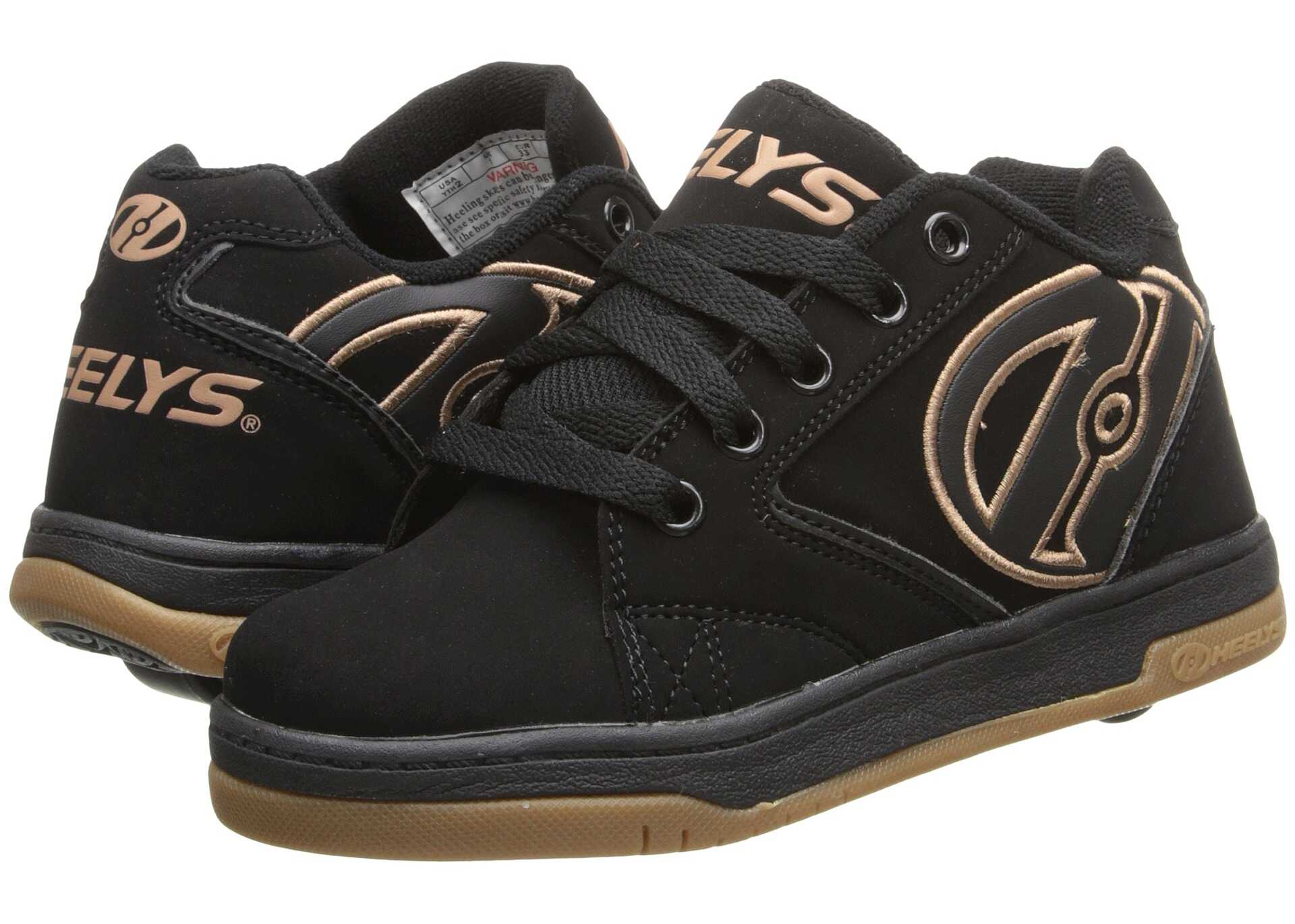 Tenis Heelys Propel 2.0 (Little Kid/Big Kid/Adult) Black/Gum