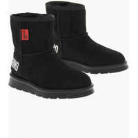 Botine Love Velour Winter30 Ankle Boots With Printed Logo Femei