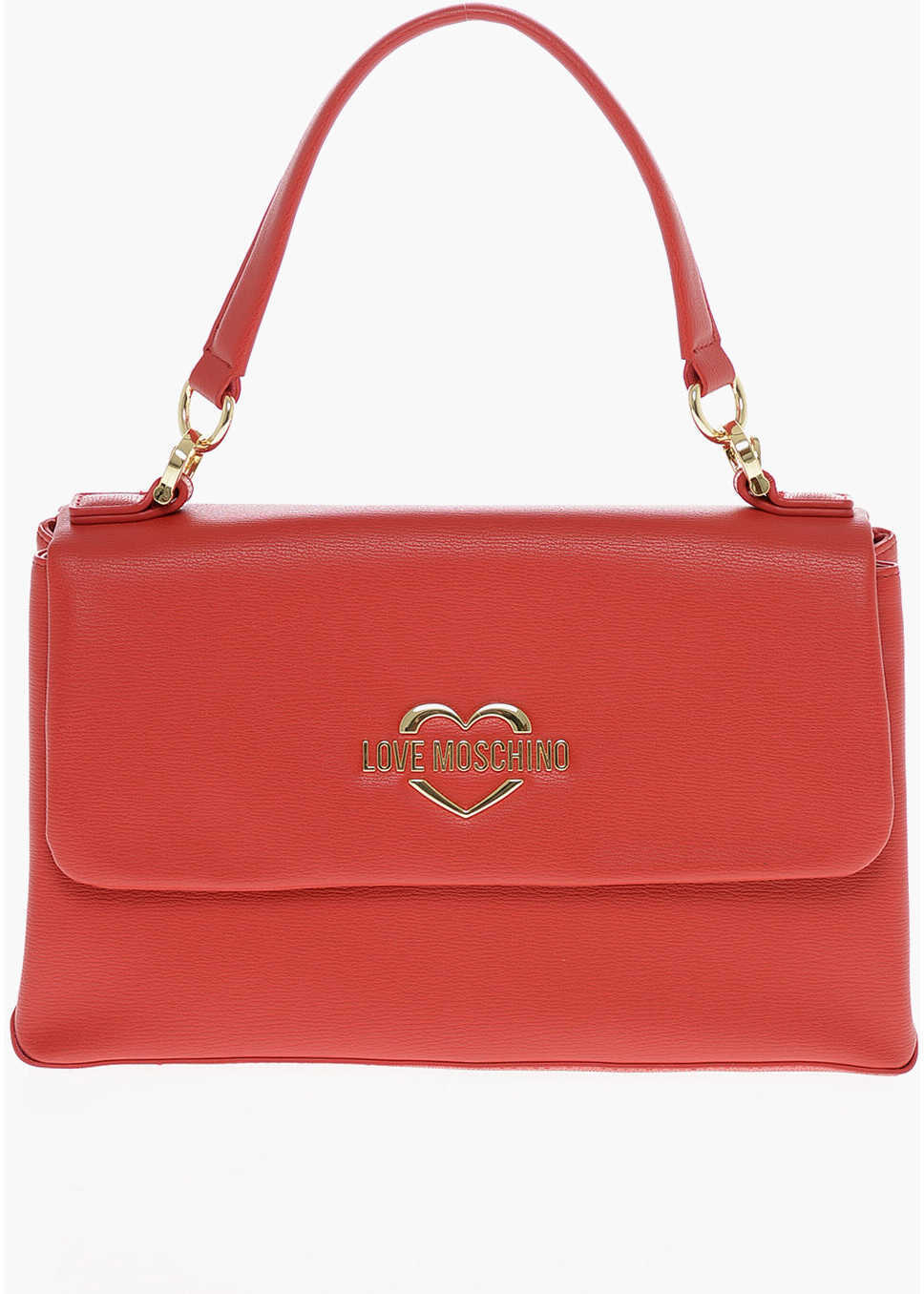 Genti tip postas Moschino Love Faux Leather Shoulder Bag With Golden Logo Red Femei (BM 11661807) 1