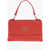 Moschino Love Faux Leather Shoulder Bag With Golden Logo Red