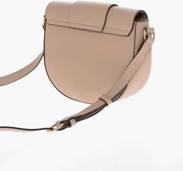 Genti tip postas Moschino Love Faux Leather Crossbody Bag With Double Metal Heart Beige Femei (BM 11662095) 2