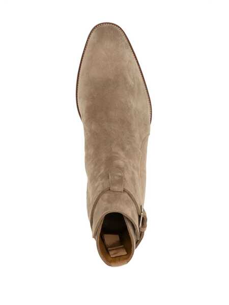 Bocanci casual Saint Laurent Saint Laurent Wyatt Jodhpur Boots Beige Barbati (BM 11663685) 4